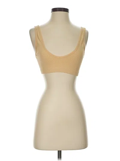 Pre-owned Colsie Tank Top Tan Strapless Neckline Tops