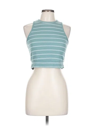 Pre-owned Colsie Tank Top Teal Halter Neckline Tops In Blue