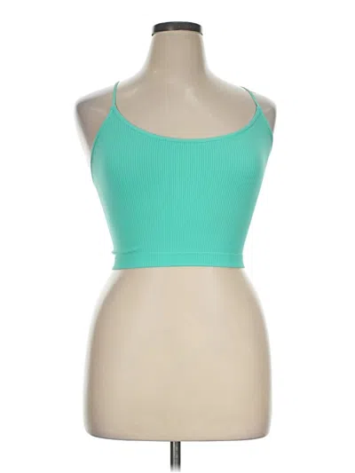 Pre-owned Colsie Tank Top Teal Strapless Neckline Tops