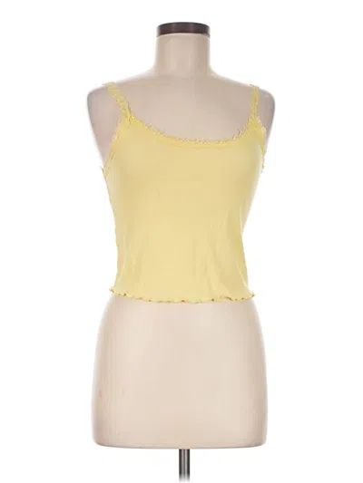 Pre-owned Colsie Tank Top Yellow Sweetheart Neckline Tops