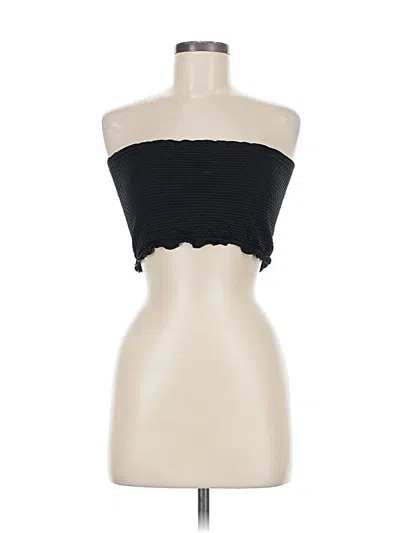 Pre-owned Colsie Tube Top Black Strapless Neckline Tops