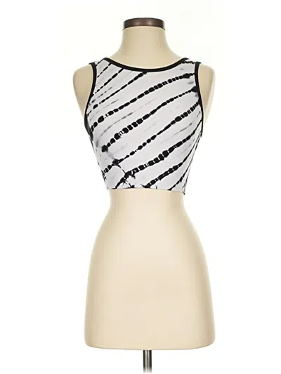 Pre-owned Colsie Tube Top Silver Strapless Neckline Tops