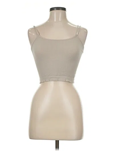 Pre-owned Colsie Tube Top Tan Strapless Neckline Tops