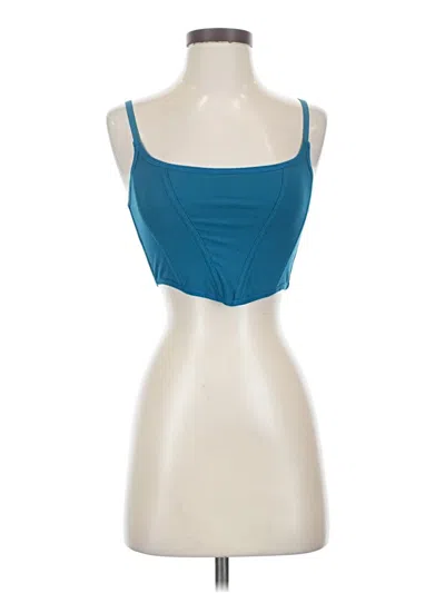 Pre-owned Colsie Tube Top Teal Strapless Neckline Tops
