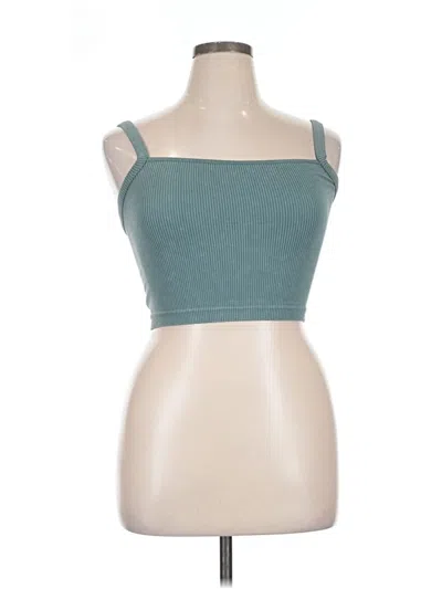 Pre-owned Colsie Tube Top Teal Strapless Neckline Tops