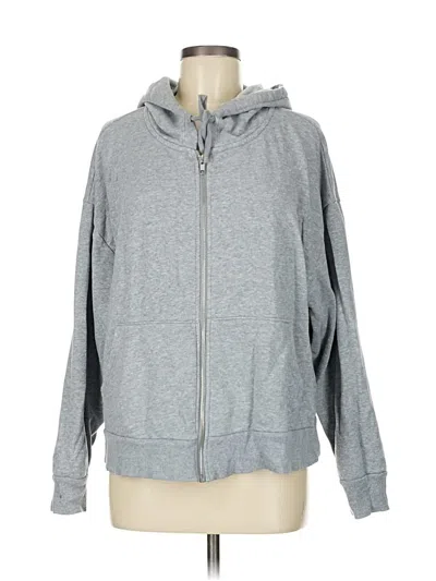 Pre-owned Colsie Zip Up Hoodie In Gray