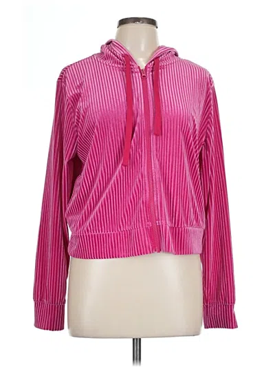Pre-owned Colsie Zip Up Hoodie In Pink