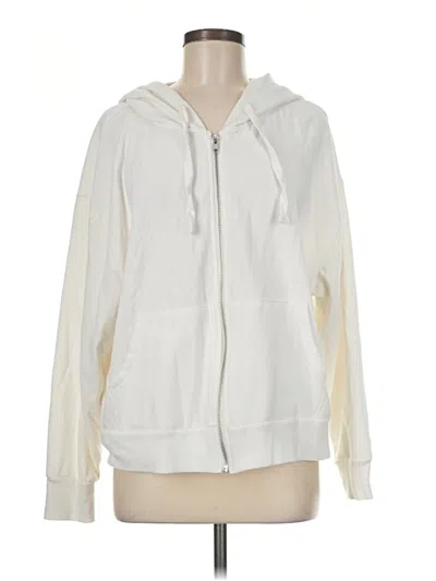 Pre-owned Colsie Zip Up Hoodie In White