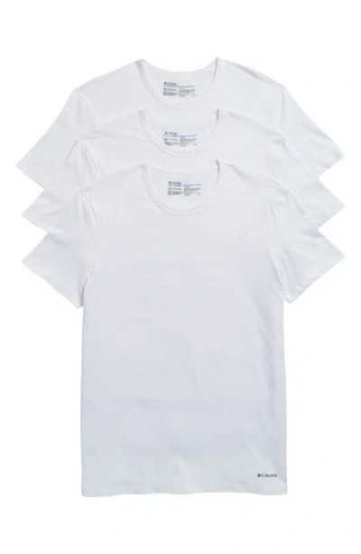 Columbia 3-pack Cotton Crewneck T-shirts In White