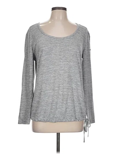 Pre-owned Columbia 3/4 Sleeve T-shirt In Gray