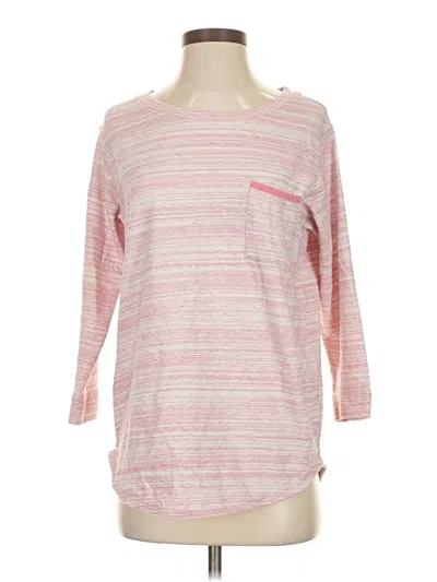Pre-owned Columbia 3/4 Sleeve T-shirt In Pink