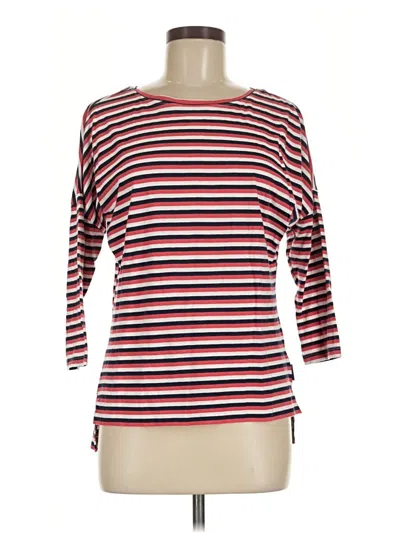 Pre-owned Columbia 3/4 Sleeve T-shirt In Red