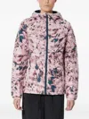 Columbia Abstract-print Puffer Jacket In Pink