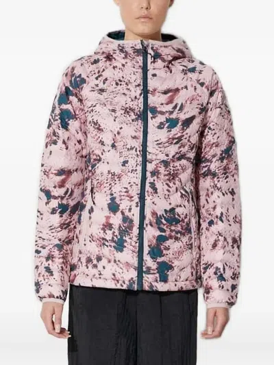 Columbia Abstract-print Puffer Jacket In Pink