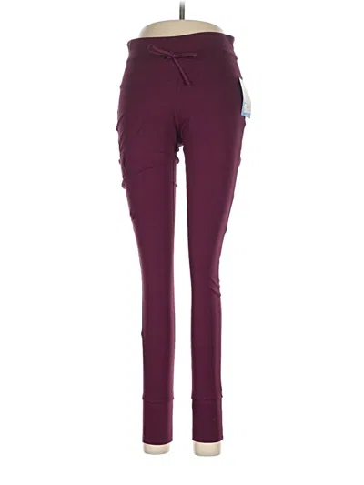 Pre-owned Columbia Active Pants In Burgundy