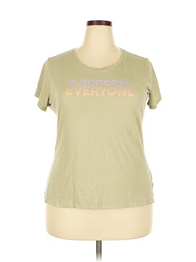 Pre-owned Columbia Active T-shirt In Green