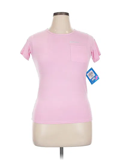 Pre-owned Columbia Active T-shirt In Pink