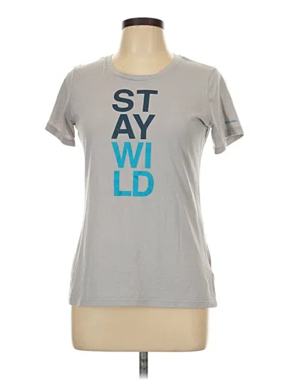 Pre-owned Columbia Active T-shirt In Gray