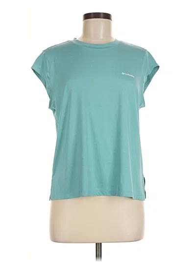 Pre-owned Columbia Active T-shirt In Teal