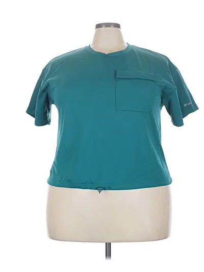 Pre-owned Columbia Active T-shirt In Teal