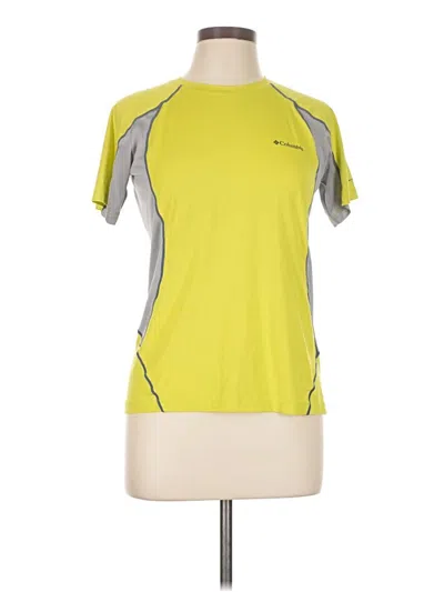 Pre-owned Columbia Active T-shirt In Yellow