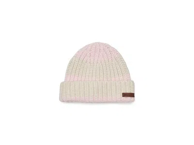 Columbia Agate Pass Ii Beanie Traditional Women's Hats Powder Pink/chalk (6 1/2-7 1/2), Acrylic/nylon/polyest