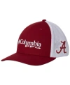 Columbia Alabama Crimson Tide Pfg Stretch Fitted Cap In Crimson