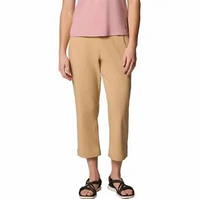 Columbia All Season Capri Pants In Tan In Multi