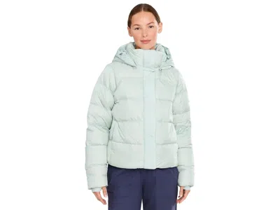 Columbia Amaze Puff Hooded Jacket Women's Coat Tea Light Pearl Shine: Xs, Down/elastane/nylon In Green