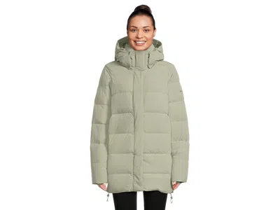 Columbia Amaze Puff Mid Hooded Jacket In Green