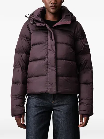 Columbia Amaze Puff Quilted Hooded Jacket In Purple