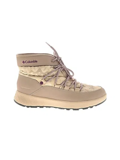 Pre-owned Columbia Ankle Boots In Brown