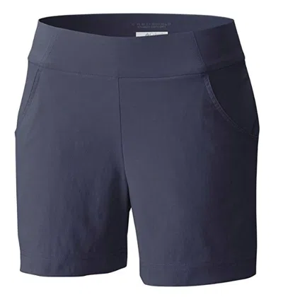 Columbia Anytime Casual Shorts Women's Black Omni-shield Flat Front Ups788 In Blue