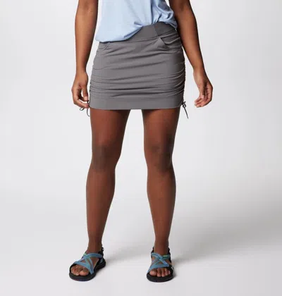 Columbia Anytime Casual Skirt Women's Gray 2-way Stretch Omni-shade Jzz456