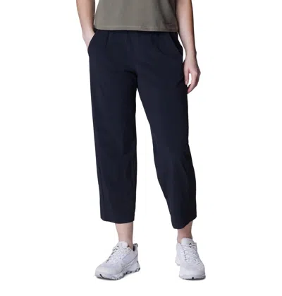 Columbia Anytime Flex Capri Pants Womens Black Stretch Omni-shield Gbo3029 In Blue