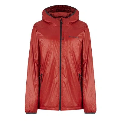 Pre-owned Columbia Arch Rock Double Wall Elite Hooded Insulated Jacket Warp Red