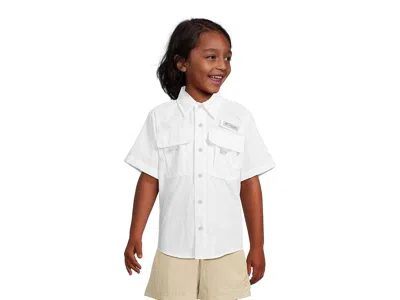 Columbia Bahama Ii Short Sleeve Shirt (little Kid/big Kid) Boy's Clothing White : Md (10-12 Big Kids), Nylon