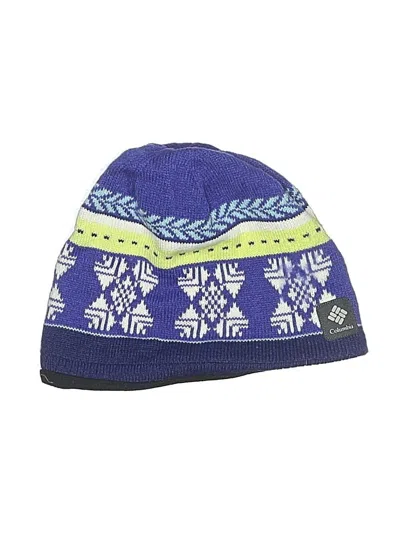 Pre-owned Columbia Beanie Hat In Blue