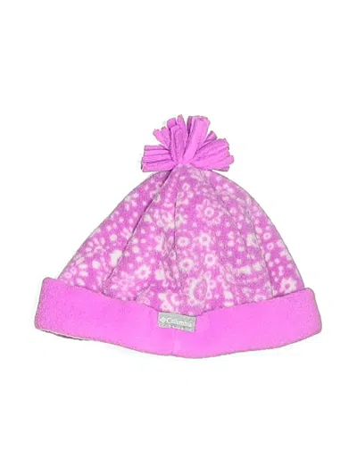 Pre-owned Columbia Kids' Beanie Hat In Pink