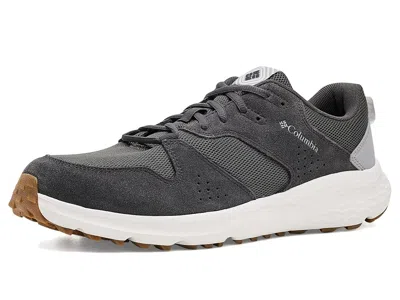 Columbia Benson Ii Men's Shoes Dark Grey/steam: 7 E - Wide, Suede/textile In Gray