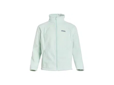 Columbia Benton Springs Full Zip Women's Coat Tea Light: 1x, Fleece/polyester In Blue