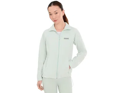 Columbia Benton Springs Full Zip Women's Jacket Tea Light: Xl, Polyester In Green