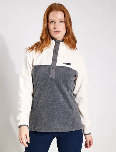 Columbia Benton Springs Half Snap Pullover In White