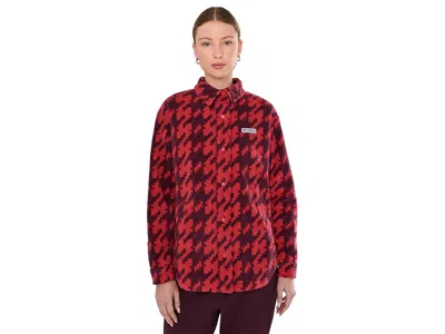 Columbia Benton Springs Shirt Jacket Ii Women's Coat Mountain Red/twills: Sm, Polyester
