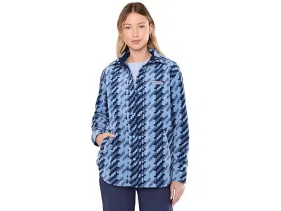 Columbia Benton Springs Shirt Jacket Ii Women's Coat Rainy Day/twills: Lg, Polyester In Blue