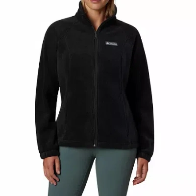 Columbia Benton Springs Womens Fleece Lightweight Jacket In Black