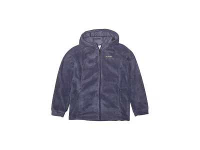 Columbia Bentontm Ii Hoodie (little Kids/big Kids) Girl's Coat Nocturnal : Md (10-12 Big Kid), Fleece/polyest In Black