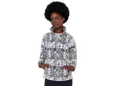 Columbia Bentontm Springs Printed Full Zip Women's Coat Cirrus Grey/sketchup: Sm In White