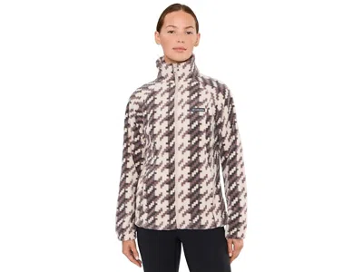 Columbia Bentontm Springs Printed Full Zip Women's Coat Dark Stone/twills: Sm In Animal Print
