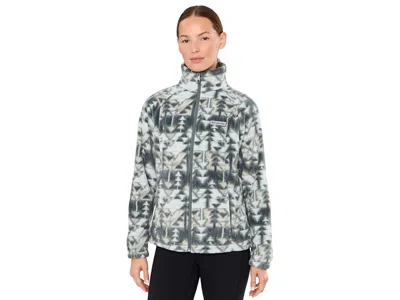 Columbia Bentontm Springs Printed Full Zip Women's Coat Sedona Sage/sketchup: Sm In Multi
